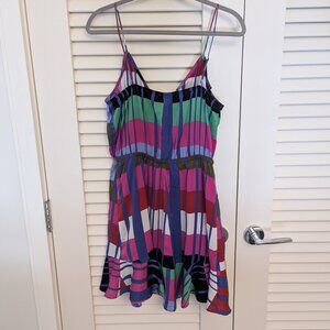 Express Multicolor Party Dress, M